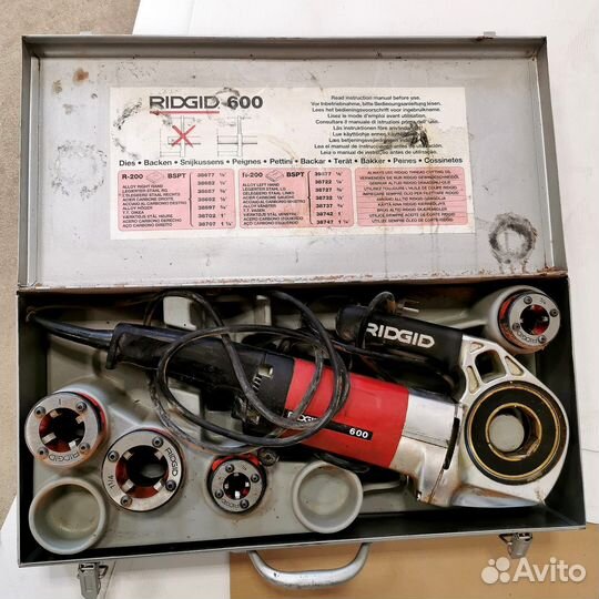 Электрическая резьбонарезная машина ridgid 600