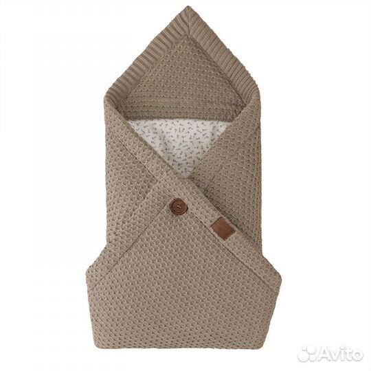 Конверт-плед вязаный loom