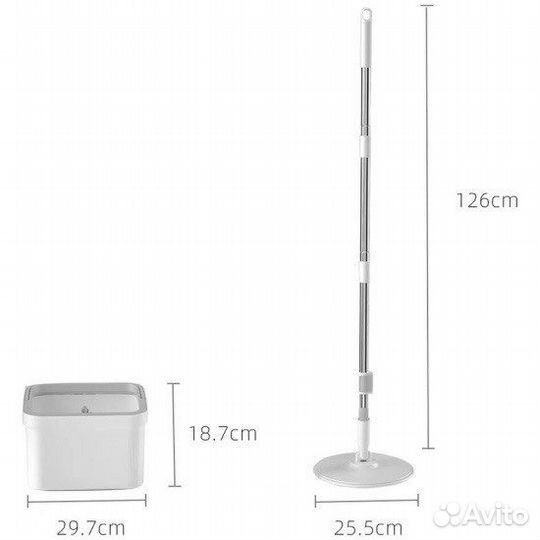 Швабра вращающаяся с ведром Xiaomi LXY-04-1