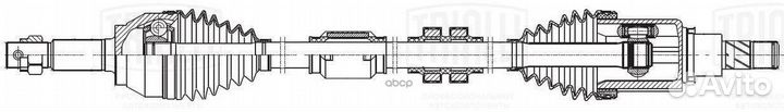 Привод в сборе передний правый AR 1422 Trialli