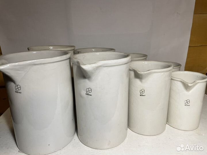 Керамический кувшин СССР новый химостойкий