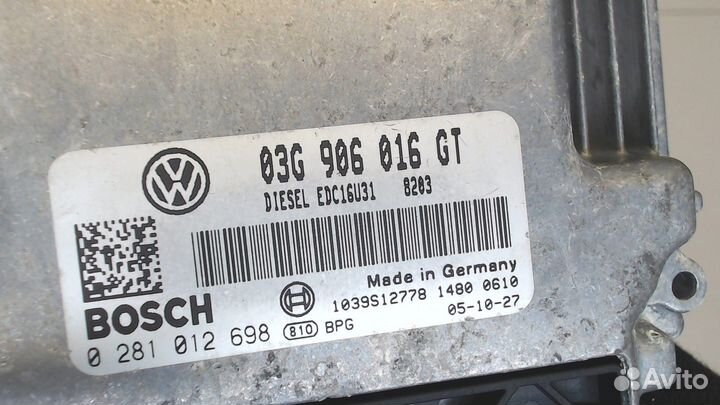 Блок управления двигателем Skoda SuperB, 2005