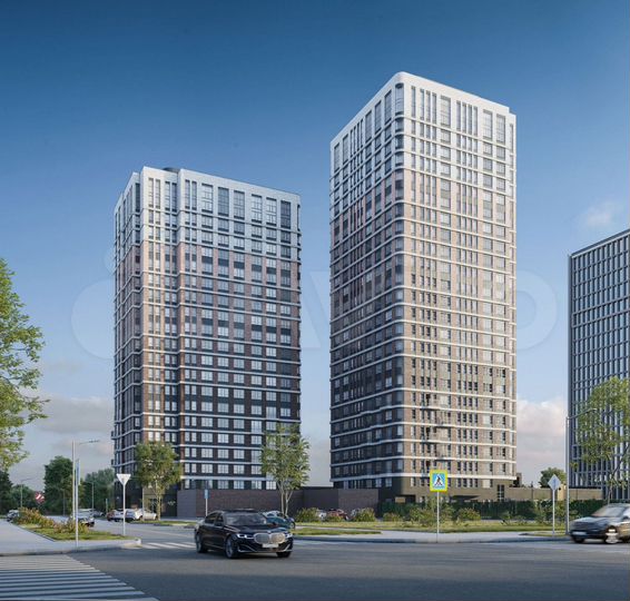 3-к. квартира, 65,6 м², 6/24 эт.