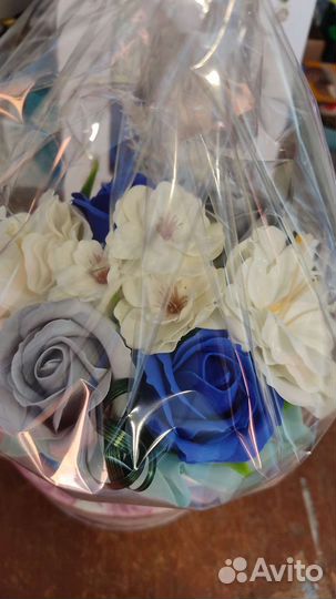 Букет из мыльных роз