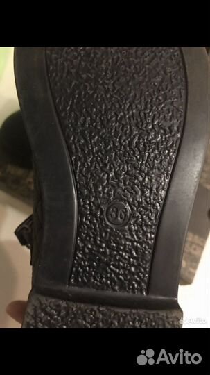 Туфли школьные синего цвета 36 разм