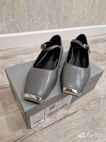 Туфли серые Lichi, черные натуральная замша