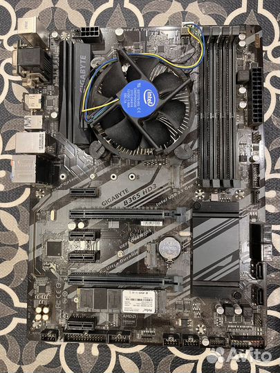 Материнская плата с процессором celeron g3900