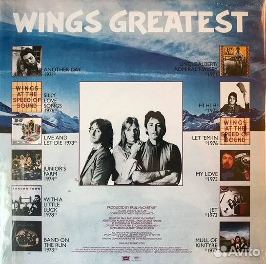 Винил Paul McCartney & Wings. Greatest