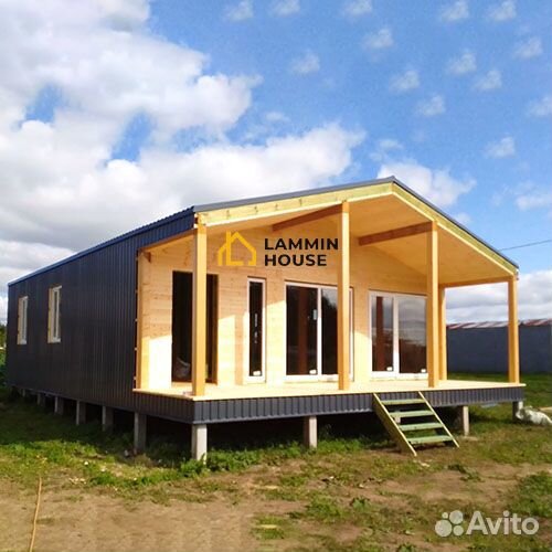 Домокомплект из сип-панелей, стиль Barn House