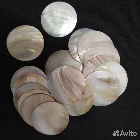 Плашки натуральный перламутр 6 см. бусы.браслеты