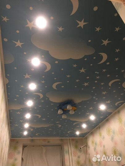 Натяжные потолки, глянцевые, матовые, тканевые