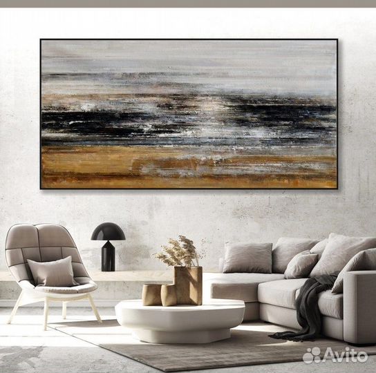 Картина маслом красивая абстракция