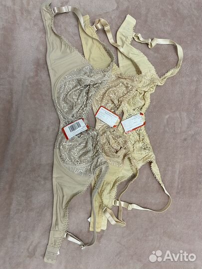 Бюстгальтер кружевной бежевый