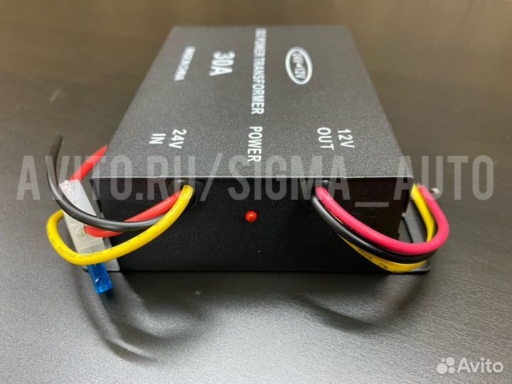 Преобразователь напряжения (инвертор) 24-12В 30А