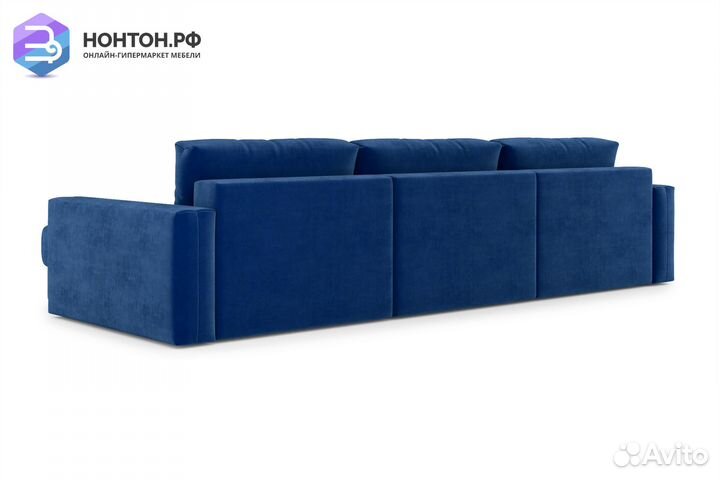 Диван п-образный тик-так Монарх М1О2 темно-синий