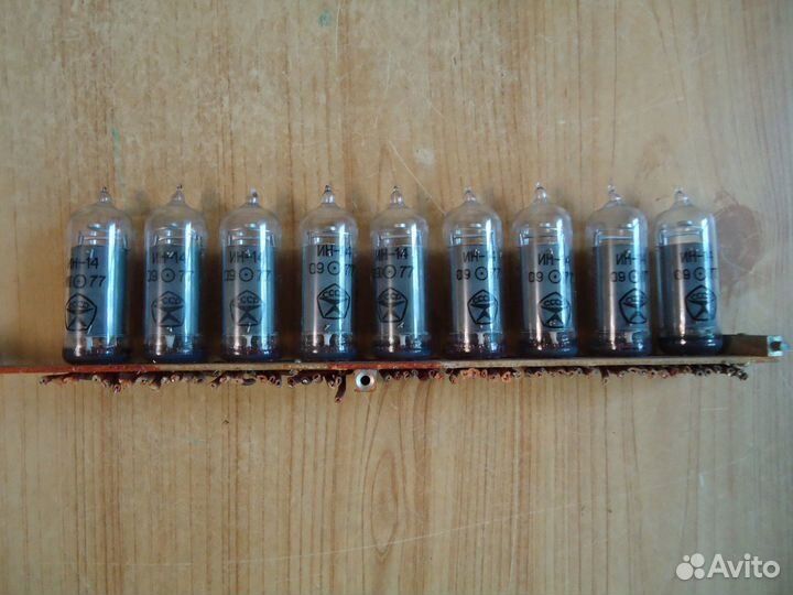 Индикаторные радиолампы ин-8-2/ин-14/ин-16/ив-18
