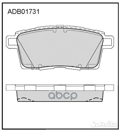 Колодки тормозные дисковые перед ADB01731 A