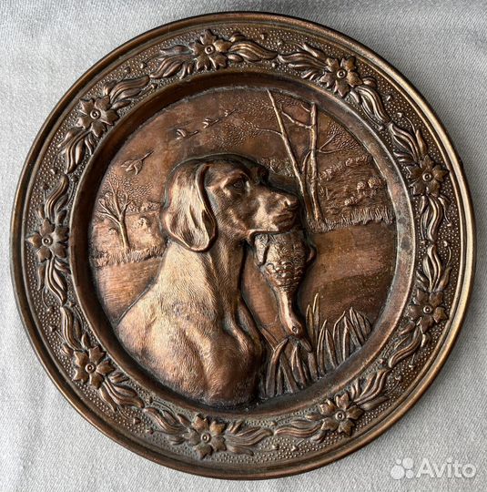 Тарелки медные, декоративные, Италия