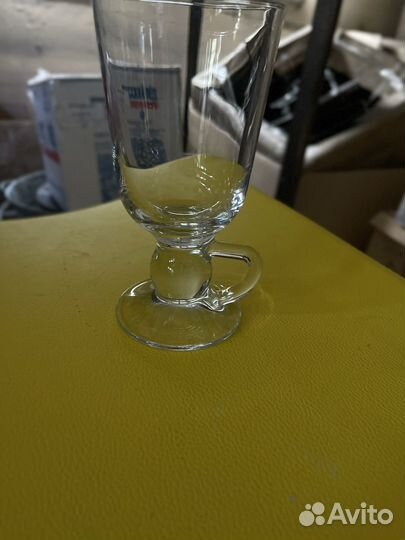 Кружка стеклянная для глинтвейна, глясе, капучино