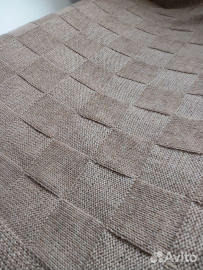 Шерстяной плед-покрывало ручной работы