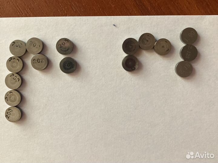 Шайбы регулировочные клапанов HotCams 7.48