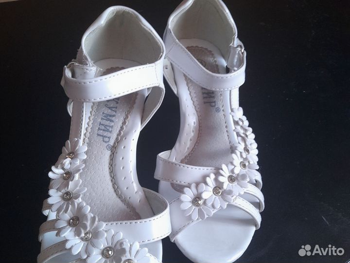 Туфли на каблуках детские для девочки 31 размер