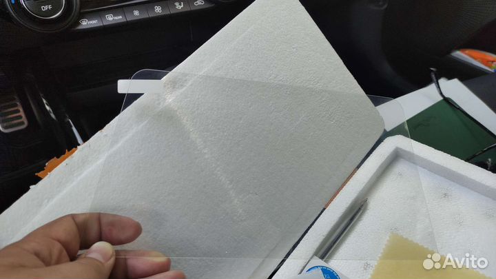 Защитное стекло магнитолы kia cerato 4