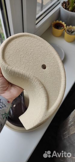 Горшок для цветов глина Инь Янь