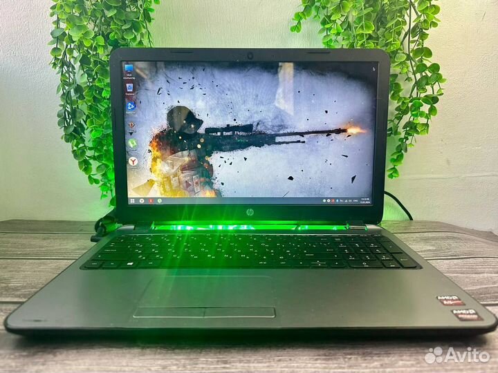 Игровой Ноутбук HP/4Ядра/8Gb/SSD/Radeon 2Gb