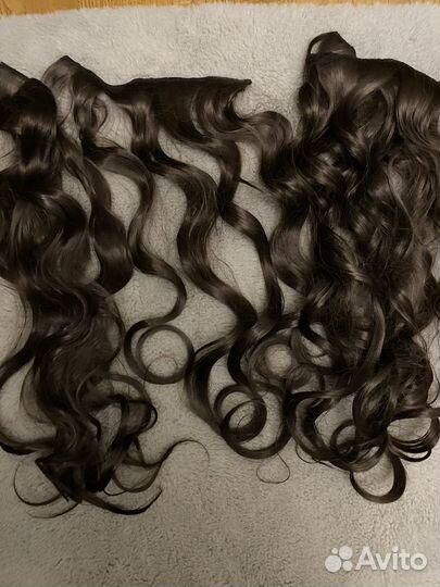 Волосы на заколках 55 см