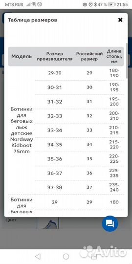 Лыжные ботинки новые (р. 33)