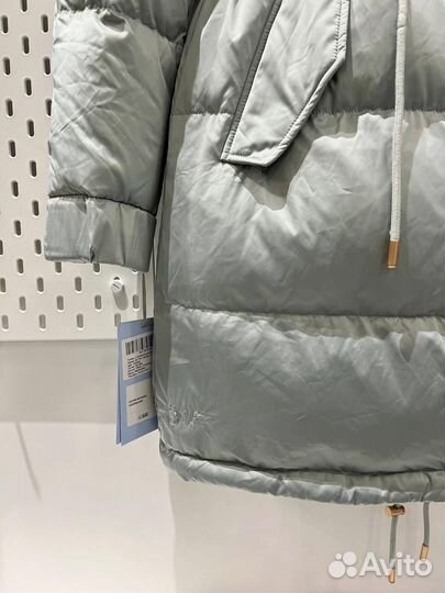 Пуховик/Пуховое пальто/Мех енота