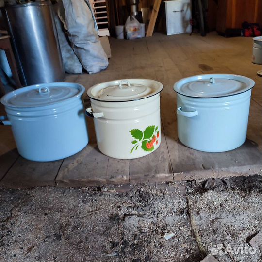 Кастрюля эмалированная 30 литров