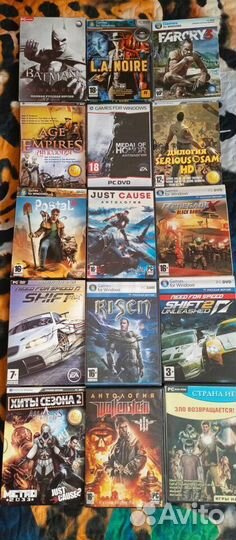 Игры для компьютера разные (пк двд диски) dvd-box