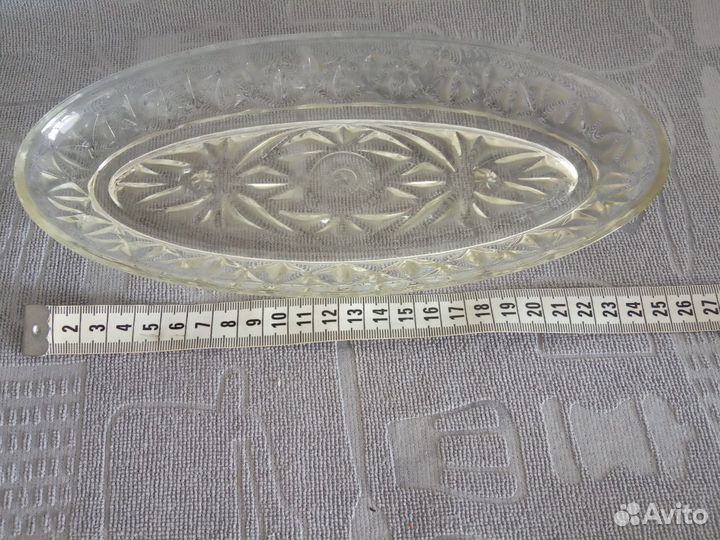 Салатница хрустальная советская