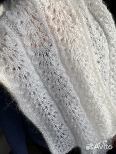 Косынка бактус шарф вязаные ручная работа