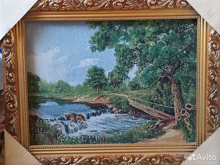 Картина в раме гобелен