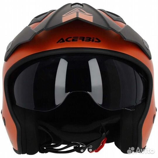 Acerbis aria metallic Orange Motorcycle Jet Мотошлем
