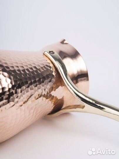 Премиум турка для кофе, 225мл, Серебро, кованная