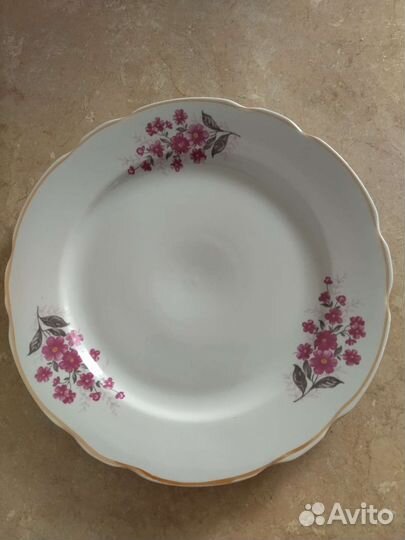 Большое блюдо Дулево, 36 см, сахарницы, чайник