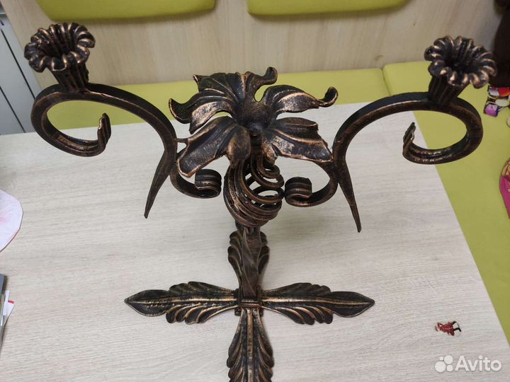 Подсвечник, штучный экземпляр, ручная работа