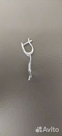 Серьга серебряная эйфелева башня