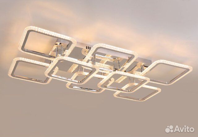 Люстра потолочная светодиодная с пультом