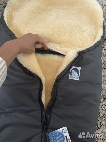 Конверт (кокон) из овчины новый