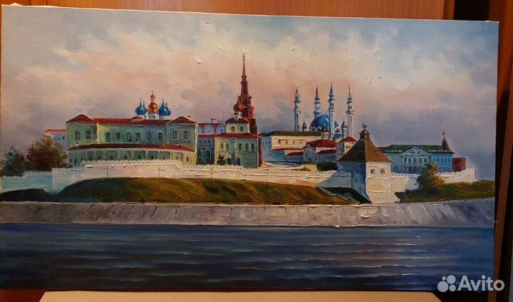 Картина масло Давлетьянов Пушков и др