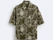 Рубашка zara из ткани С цветочным принтом