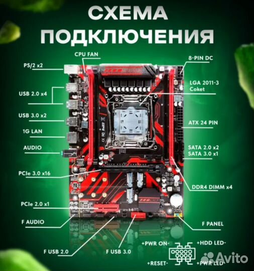 Материнская плата комплект Atermiter X99 32GB (новая)