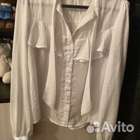 Рубашка блузка белая женская