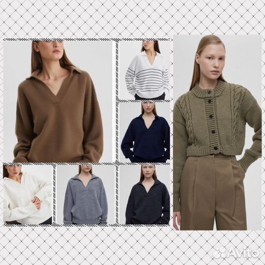 Aimclo Джемпер-поло свободного кроя, синий