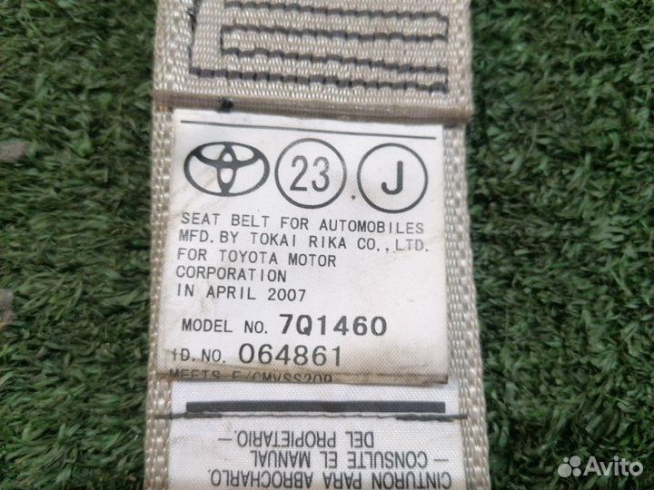 Ремень безопасности задний правый Toyota Belta